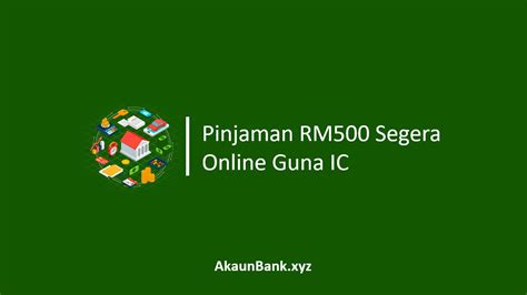 Pinjaman RM500 Secara Online - Dapatkan Duit Anda Hari Ini!